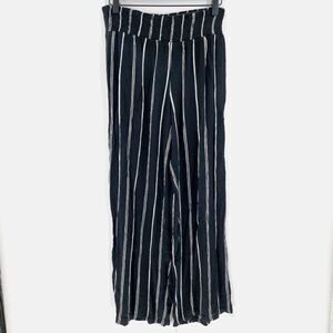 Xhilaration black pinstripe pants small stripe boho stretch